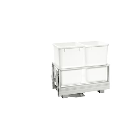 Rev-A-Shelf Aluminum, Silver, 12.13 in W, 19.81 in H, 22 in D, 22 in L, Silver 5149-1527DM-211